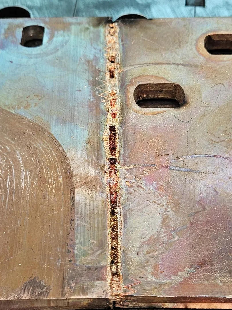 Пример неудачной сварки